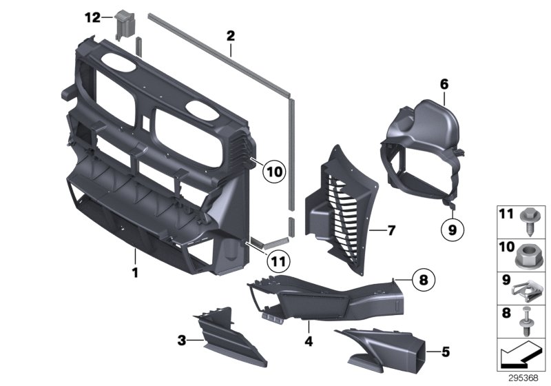 Diagram Air duct for your 2004 BMW 645Ci   