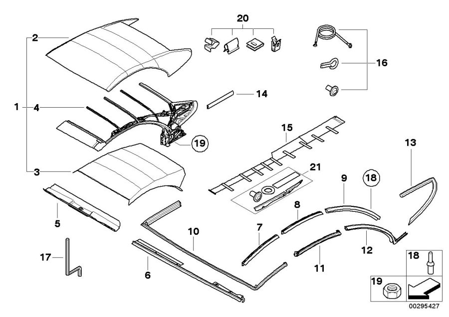 Diagram Electrical folding top for your BMW