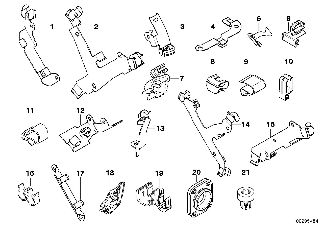 Diagram Diverse small parts for your BMW