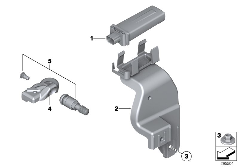 Diagram Tire pressure control (RDC) - ctrl unit for your MINI