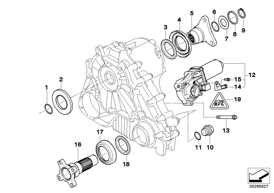 Diagram Single parts F transfer case atc 400 for your BMW