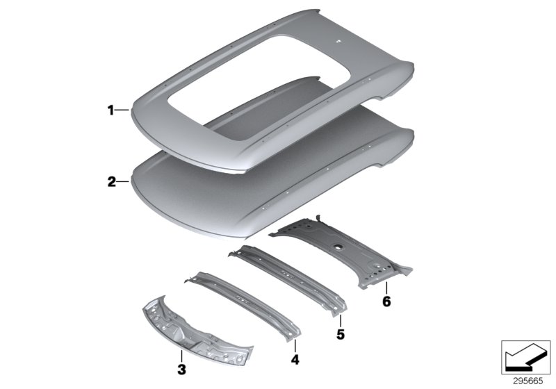 Diagram Roof for your 2019 MINI Hardtop   