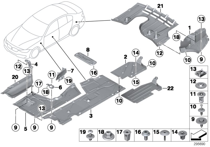 Diagram Underfloor coating for your 2008 BMW M3   