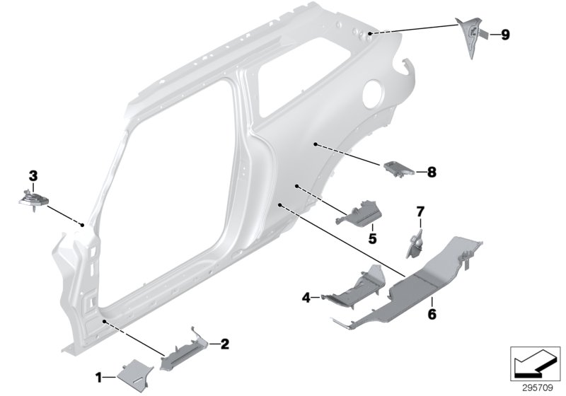 Diagram Cavity shielding, side frame for your MINI