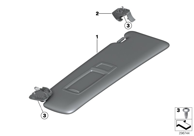 Diagram Sun visors for your 2017 BMW M4 GTS   