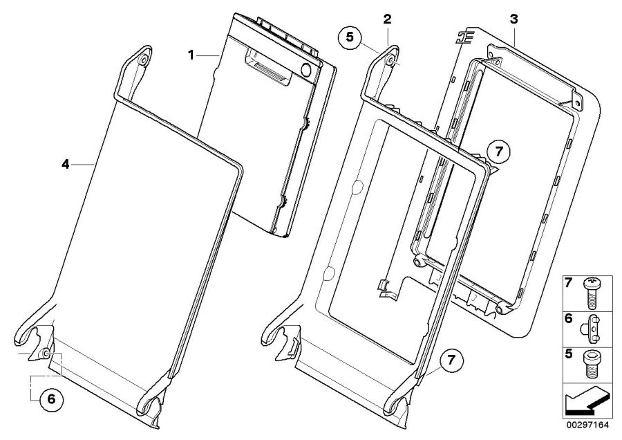 Diagram Rear seat ski bag for your BMW