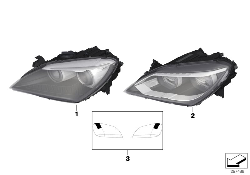 Diagram Headlight for your 2004 BMW 645Ci   