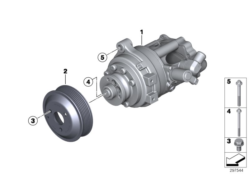 Diagram hydraulic pump for your BMW