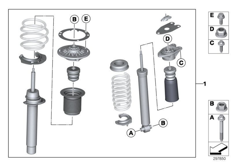 Diagram BMW M Performance Suspension for your BMW 340i  