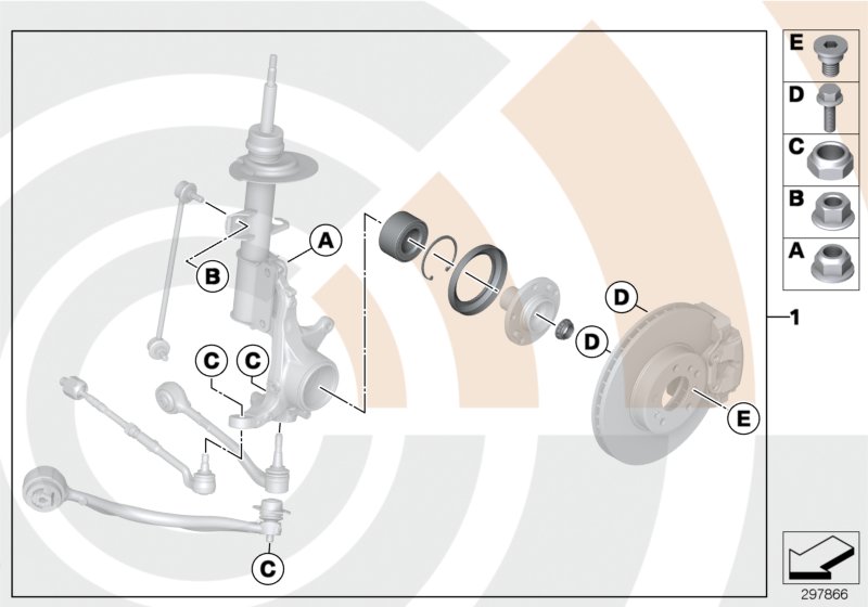 Diagram Kit, wheel bearing, front / Value Line for your BMW