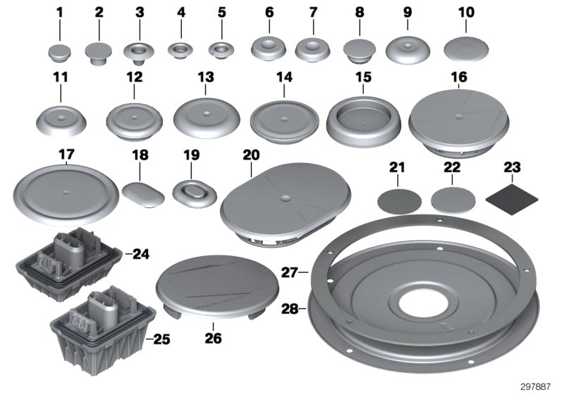 Diagram Sealing CAP/PLUG for your 2014 BMW M3   