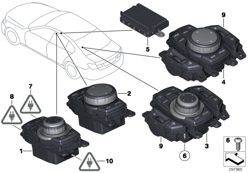 Diagram Controller for your 2010 BMW 650i   