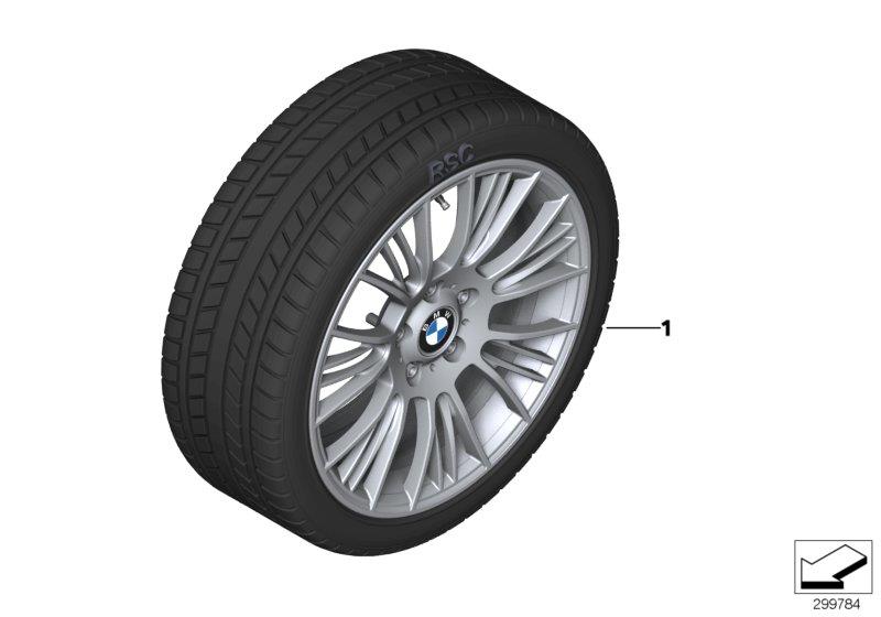 Diagram Winter wheel w.tire radial sp.388 -18" for your BMW M240i  