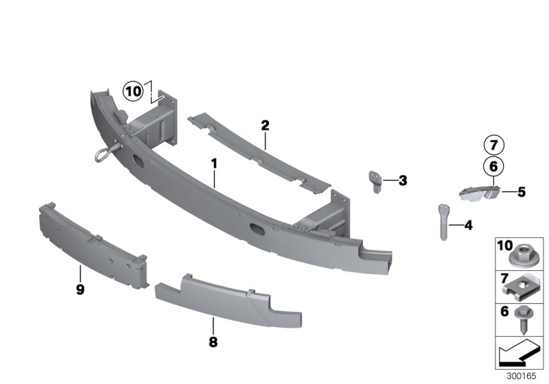 Diagram Carrier, front for your BMW