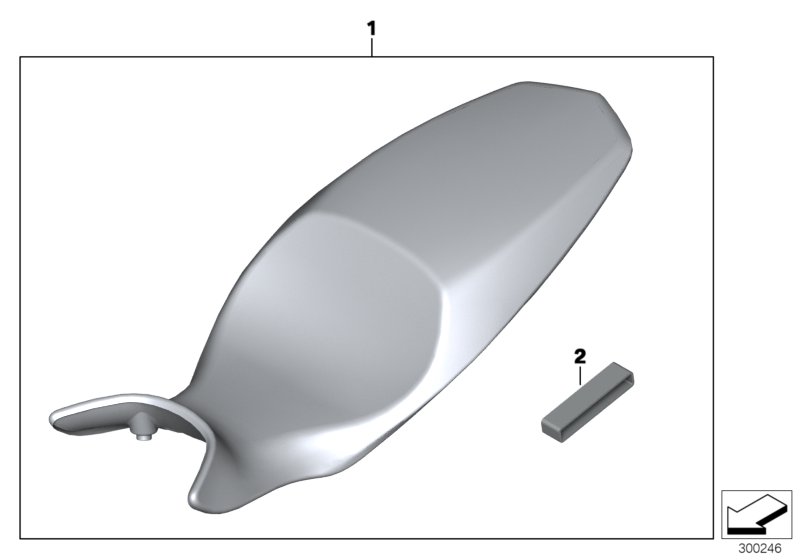 Diagram Comfort dual seat for your 2016 BMW F800GT   