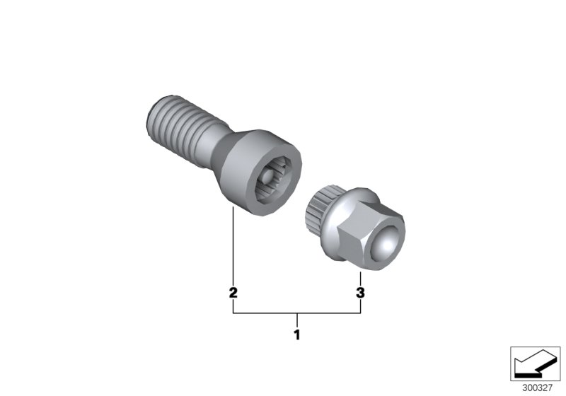 Diagram WHEEL BOLT LOCK WITH ADAPTOR for your 2013 BMW 750i   