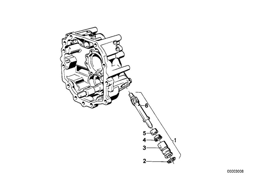 Diagram Getrag 240 speedometer drive for your 2008 BMW 323i   