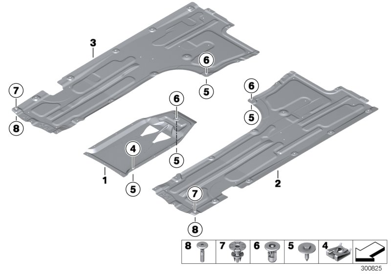 Diagram Underbody cover, front for your BMW M6  