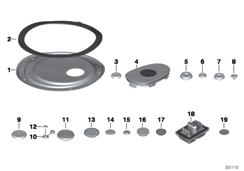 Diagram Sealing cap/plug for your 2013 BMW