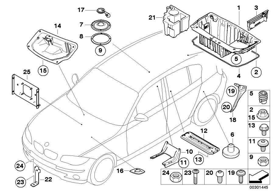 Diagram Misc. Body parts for your 2005 BMW X5   