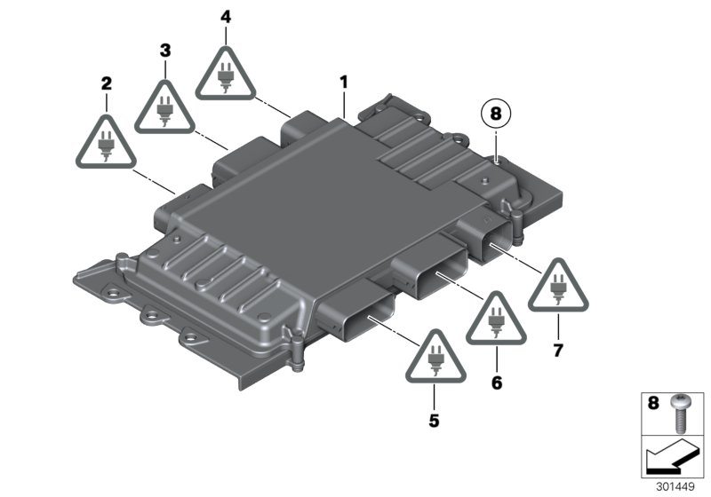 Diagram Basic control module DME / MSV90 for your BMW