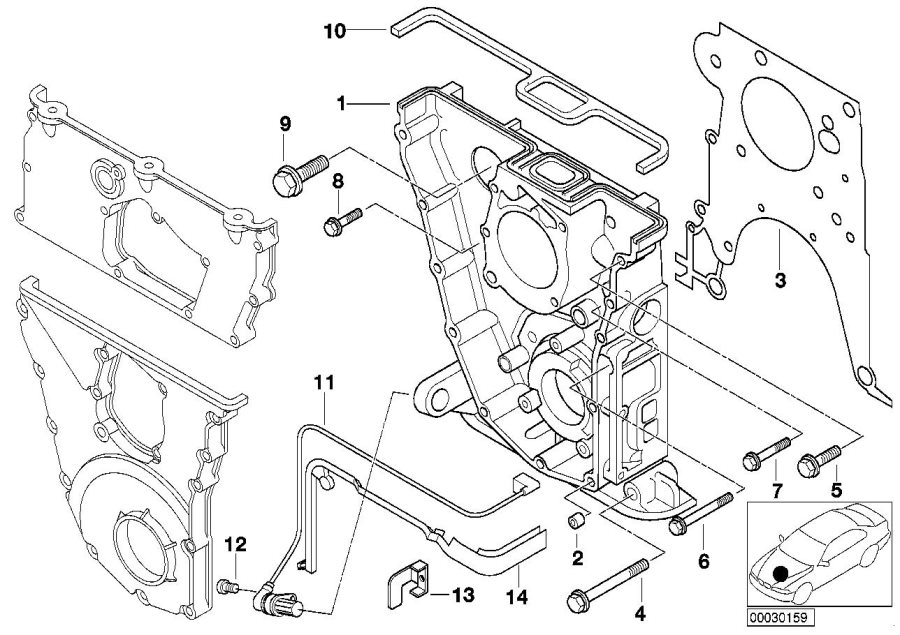 Diagram Timing case for your 2016 BMW i3  60Ah 