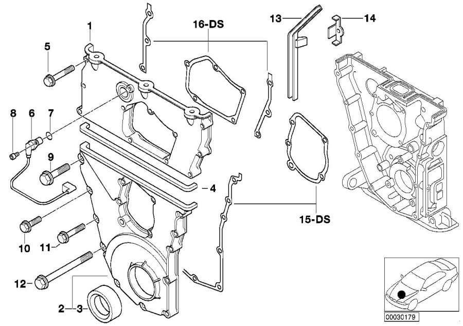 Diagram Timing case for your 2016 BMW i3  60Ah 