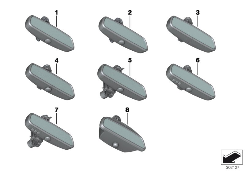 Diagram Interior mirror for your 2009 BMW M6   