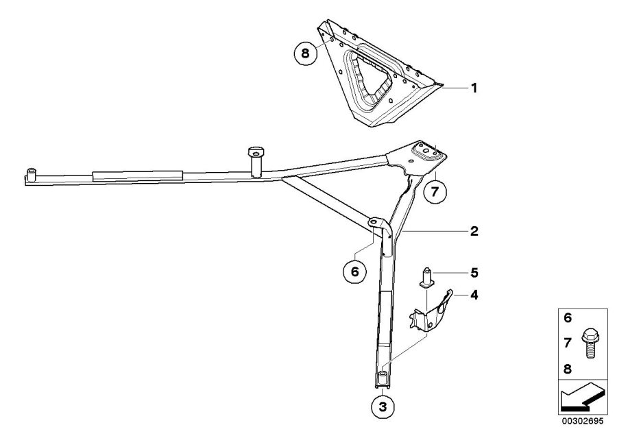 Diagram Reinforcement, body for your 2018 BMW X2 28iX  