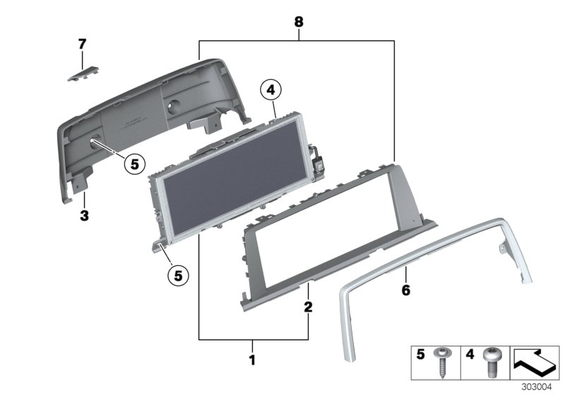 Diagram Central information display for your BMW