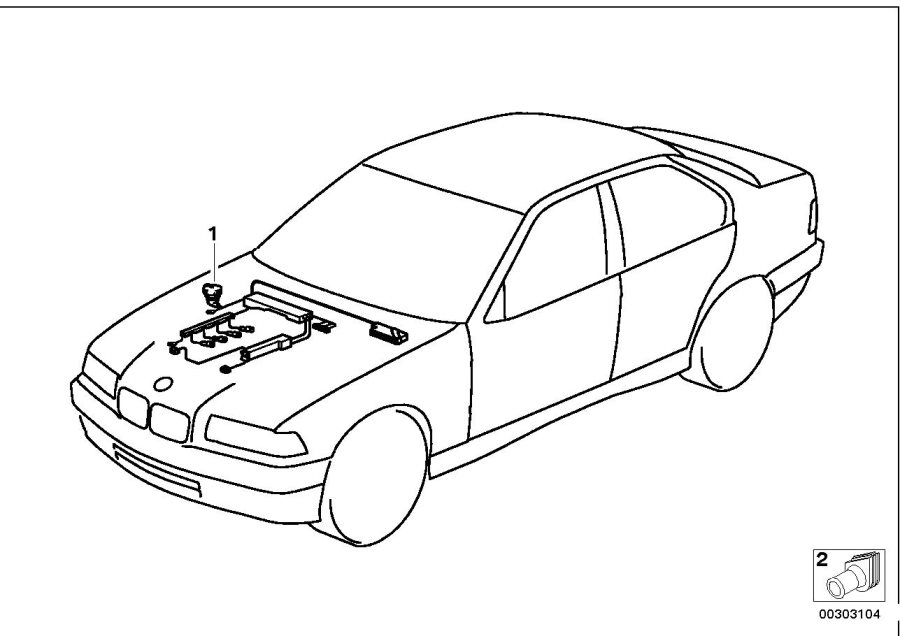 Diagram Engine wiring harness for your 1996 BMW M3   