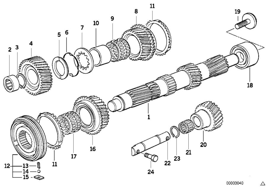 Diagram S5D...G countershaft/reverse gear for your BMW X2  
