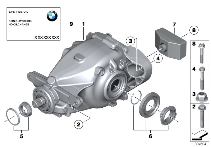 Diagram Rear-axle-drive for your BMW