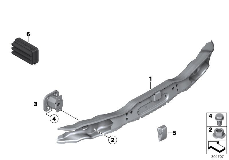 Diagram Carrier, rear for your BMW