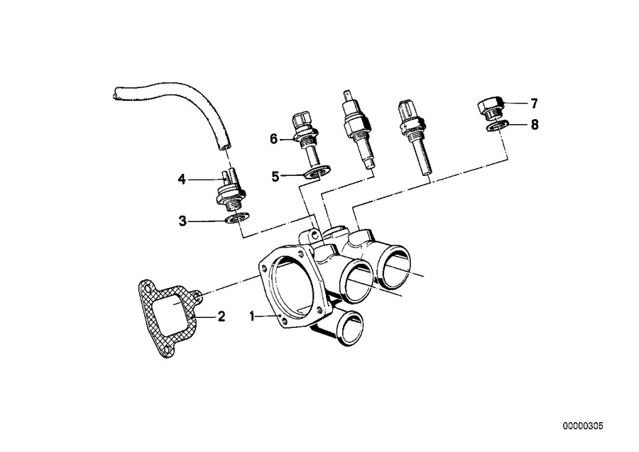 Diagram Cooling SYSTEM-THERMOSTAT/WATER hoses for your 2024 BMW 228i   