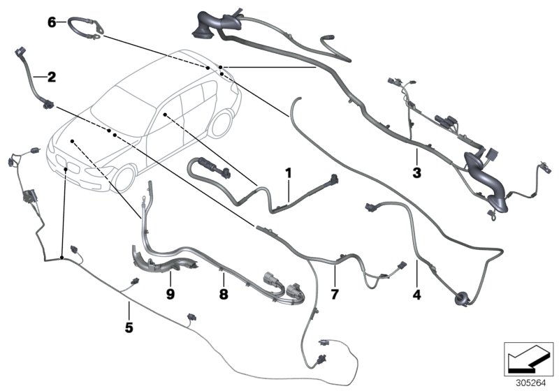 Diagram VARIOUS ADDITIONAL WIRING SETS for your BMW 330iX  