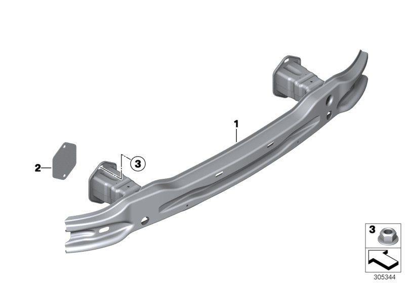 Diagram Carrier, rear for your 2007 BMW M6   