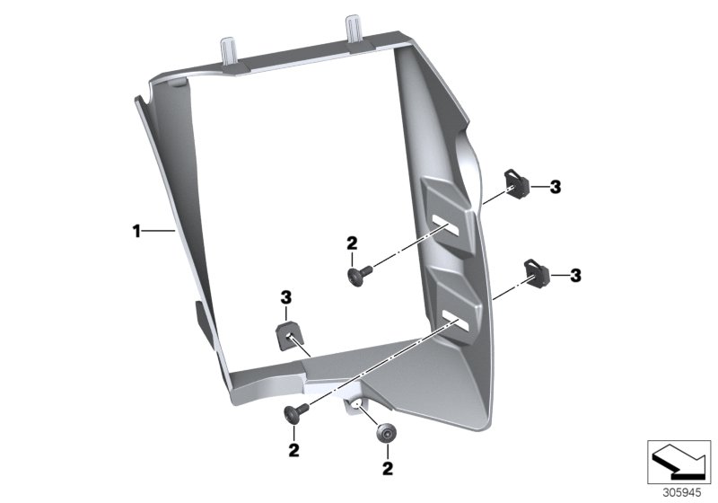 Diagram Air ducting, radiator for your 2025 BMW S1000R   