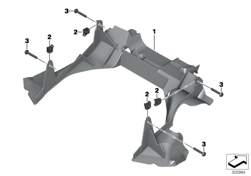 Diagram Fork protection cover for your BMW R1200RS  