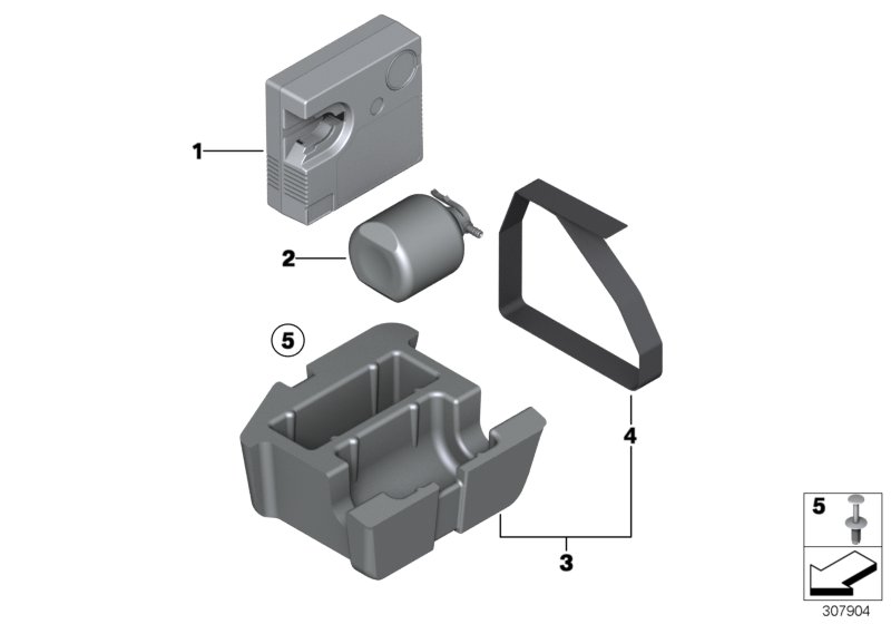 Diagram Tire Mobility Set for your 2017 BMW 740eX Sedan Automatic 