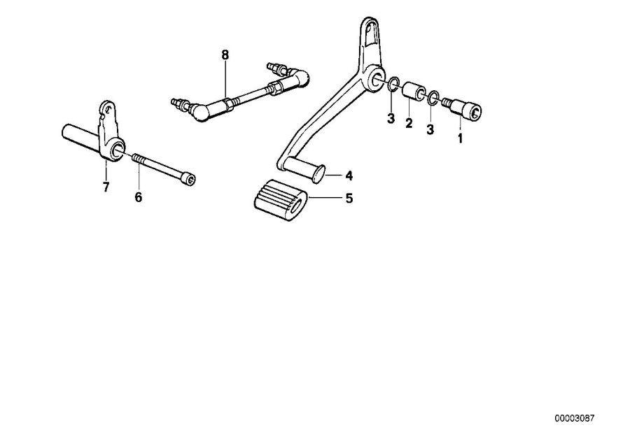 Diagram Shift lever for your 2025 BMW S1000R   