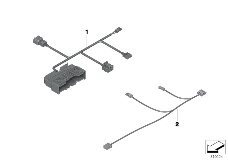 Diagram Wiring set seat for your 1988 BMW M6   