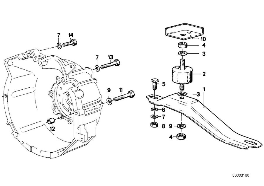 Diagram Transmission parts for your 2007 BMW M6   