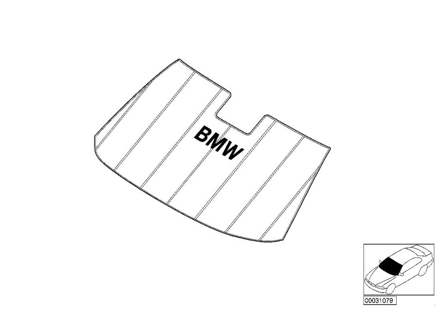 Diagram Sunshade for Windshield for your 2005 BMW X5   