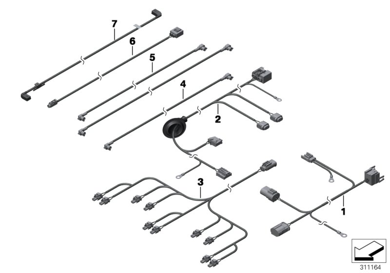 Diagram VARIOUS ADDITIONAL WIRING SETS for your 2013 BMW