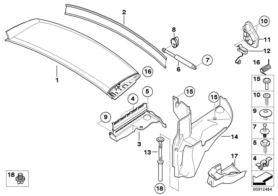 Diagram Folding top compartment for your 2014 BMW 750i   