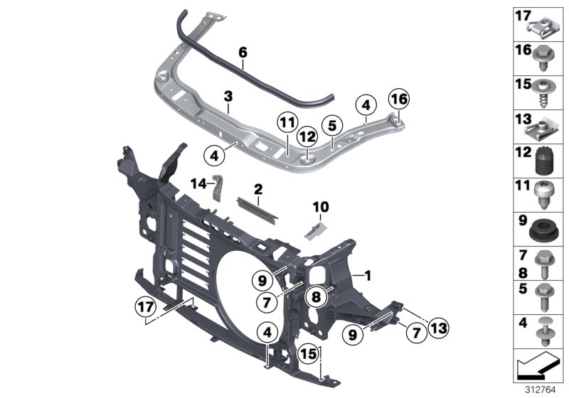 Diagram FRONT PANEL for your MINI