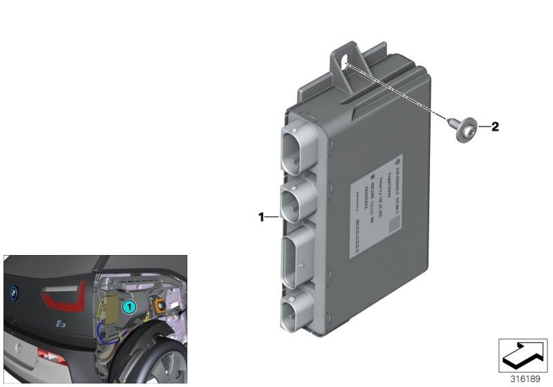 Diagram Control unit, LIM charge interf. module for your 2021 BMW 530i Sedan  