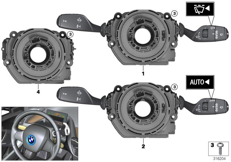 Diagram Switch unit steering column for your 2013 BMW 335is   