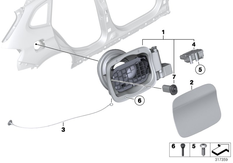 Diagram FILL-IN FLAP for your BMW